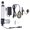 Silver and Black UK Plug Edition, variant on Heavy Duty 4000N Electric Linear Actuator with 150mm Stroke, 24V DC Motor Retractable Lift Rod and 5-Pin Control Switch Assembly - Durable Aluminum Construction (5.9 inches / 150 mm)