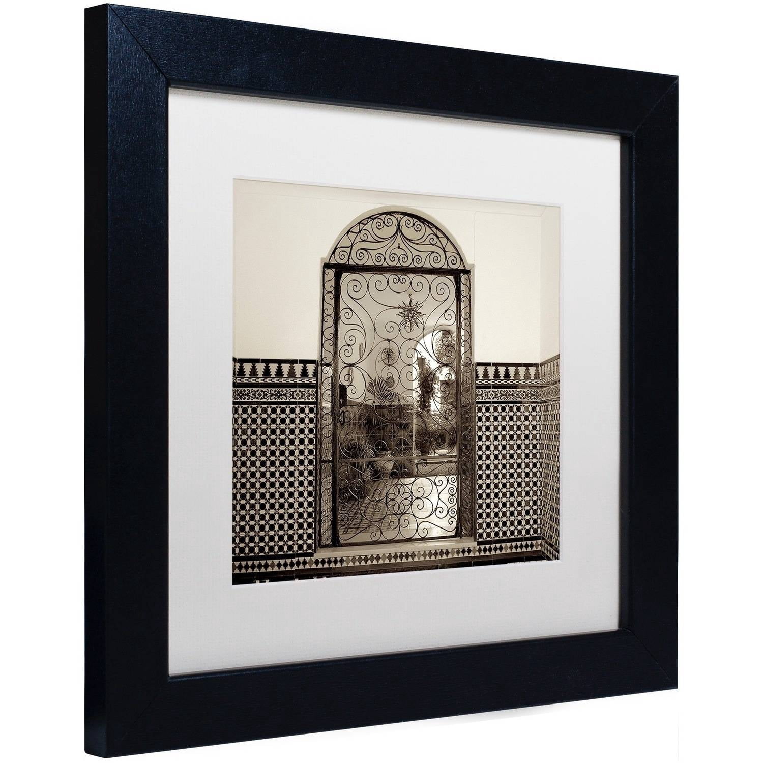 Trademark Fine Art "Cordoba I" Canvas Art by Alan Blaustein, White Matte, Black Frame