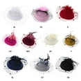 thumbnail image 2 of Fascinators Hair Clip Headband Pillbox Hat Bowler Feather Veil Wedding Party New, 2 of 16