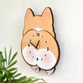 thumbnail image 2 of Reloj Mecedor con Diseño de Perro Corgi de , Reloj para Habitación y Dormitorio, Reloj de Pared Silencioso, 2 of 5