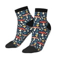 thumbnail image 2 of Bingfone Colorful Mushrooms Design Patterned Men'S Women'S Casual Cotton Socks, 2 of 9