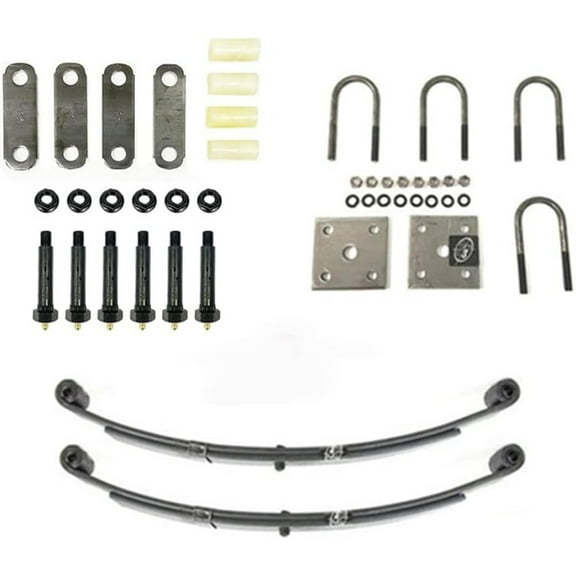 SOUTHWEST WHEEL USA Made Greaseable 2,000 lbs. Trailer Axle Suspension Kit Incl. Leaf Springs, Shackle & U-Bolt kit