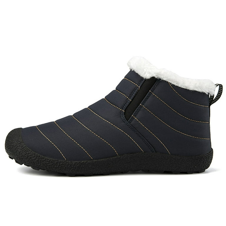 Winter Boots for Men Women Warm Cozy Snow Boots Lightweight Fur