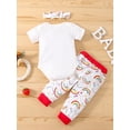 thumbnail image 2 of Dooleck Daddys Girl Baby Clothes Infant Outfit Rainbow Bodysuit Halen Pant Sleepwear, 2 of 7