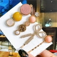 thumbnail image 6 of 4pcs/set Women's Hair Accessories, Simulated Pearl Hair Clips, 6 of 26