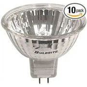 Bulbrite 10MR16NF-10PK 10W 12V Halogen MR16 Bi-Pin Narrow Flood Light, 10-Pack
