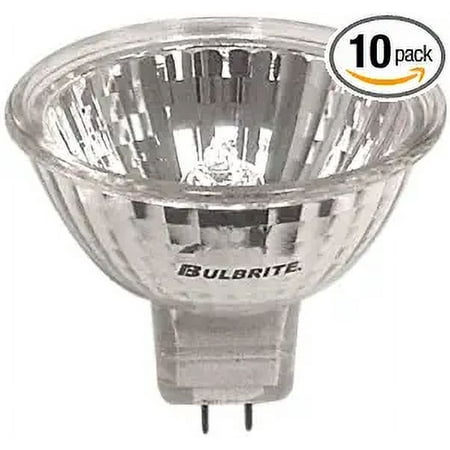 Bulbrite 10MR16NF-10PK 10W 12V Halogen MR16 Bi-Pin Narrow Flood Light, 10-Pack