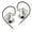 Silver No Mic, variant on KZ Castor PRO Dual Dynamic Driver (2DD) HiFi In-Ear Monitors - Tunable Sound Signature with Enhanced Bass | Professional-Grade Audiophile Earphones
