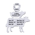 thumbnail image 1 of Guía De Temperatura Interna De Animales, Fácil De Entender Guía Magnética De Temperatura De La Carne Durable Portátil Para Barbacoa Para Carne De Res Cerdo Pollo Pescado, 1 of 7