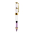 thumbnail image 1 of Fyydes 4Colors Piston Fill Fountain Pen Fine Nib Transparent Pen Set of 4 Writing Office Supplies, Transparent Fountain Pen, Fine Nib Fountain Pen, 1 of 8