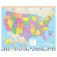 thumbnail image 2 of United States Wall Map Poster with State Flags - 24x20 Rolled Laminated, 2 of 4