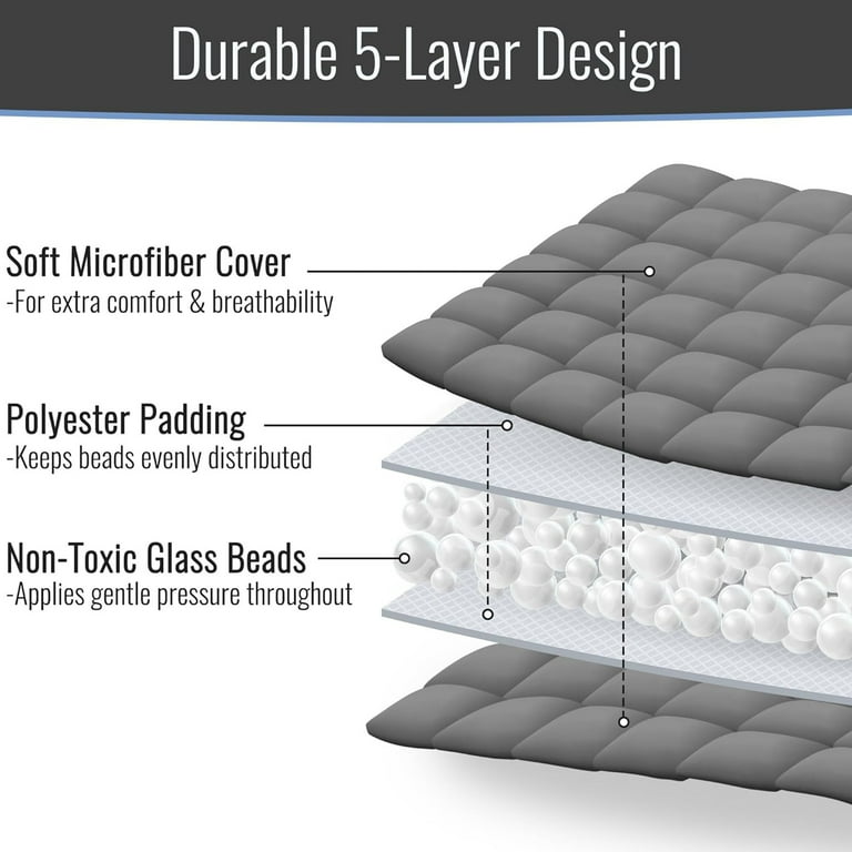Teler King Weighted Blanket, 80x87 20lb Glass Beads photo 5