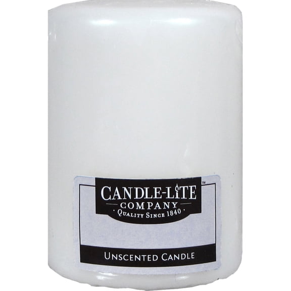 PILLAR CANDL UNSCT WHT4"" (Pack of 12)