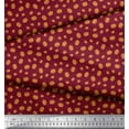 thumbnail image 3 of Soimoi Red Poly Georgette Fabric Pumpkin Vegetable Print Sewing Fabric Yard 52 Inch Wide, 3 of 3