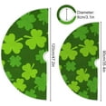 thumbnail image 3 of GZHJMY Lucky Clover Christmas Tree Skirt 48", St. Patrick's Day Tree Skirt Double Layers Polyester Easter Tree Skirt for St. Patrick's Day Holiday Party Decoration, 3 of 6