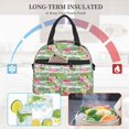 thumbnail image 4 of Disketp Tropical Flamingo Lonchera Térmica para Mujer y Hombre, Bolsa de Almuerzo Reutilizable e Impermeable para Trabajo, Viajes y Picnic, 4 of 7