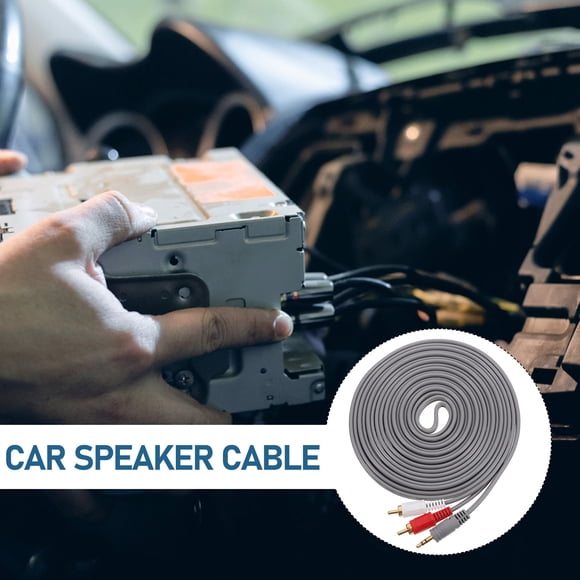 Minkissy Speaker Cable Audio Speaker Cable Copper-clad Aluminum Audio Signal Recording 1Set