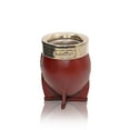 thumbnail image 4 of Traditional Imperial Calabash Yerba Mate Gourd with Alpaca Bombilla- Brown Leather, 4 of 6