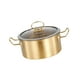 thumbnail image 4 of Olla de Ramen coreana, utensilios de cocina, olla de sopa de acero inoxidable de fondo grueso resistente con asas para fiesta, restaurante familiar 16 cm de oro, 4 of 9