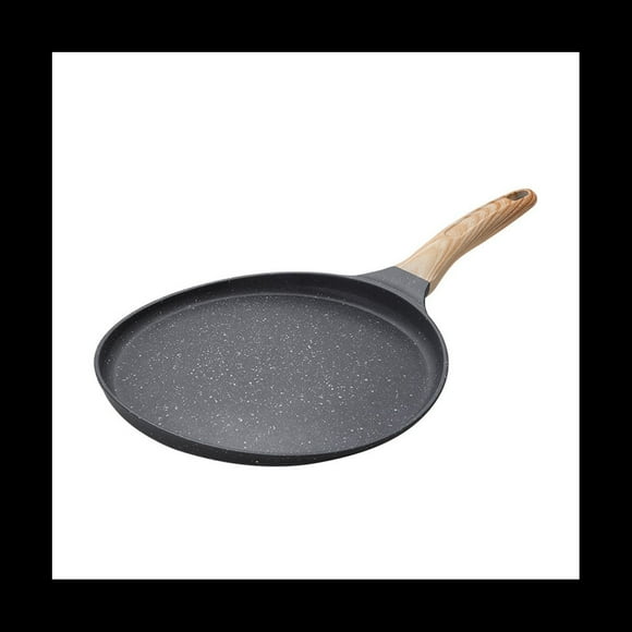 Non Stick Crepe Pan, Granite Coating Dosa Pan for Cooking, Flat Skillet for Tortillas, Omelette, Pancake Maker,1 x Crepe Pan