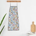 thumbnail image 5 of Naloa 1Pack Adjustable Bib Apron Waterdrop Resistant Cooking Kitchen Aprons for Women Men Chef, Summer Time With Gnome Print, 5 of 5