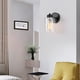 thumbnail image 3 of Aplique de pared negro mate con visualización de vidrio transparente, 1 luz para baño, color negro mate, para iluminación de pared. XianweiShao 9024735631354, 3 of 5