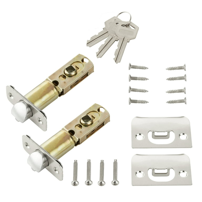 Hyper Tough Keyed Entry Tulip Style Doorknob Stainless Steel Twin