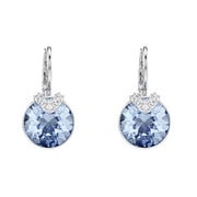 Swarovski Bella Rhodium Plated V Drop Earrings