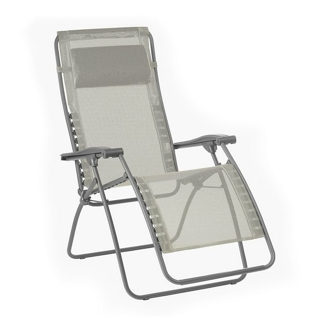 Lafuma R-Clip Batyline Iso Relaxation Zero Gravity Recliner Chair, Seigle