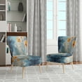 thumbnail image 2 of Designart "Patterns in Nature Dandelion s Design" Coral Floral Upholstered Accent Chair - Traditional Arm Chair For Bedroom, 2 of 5