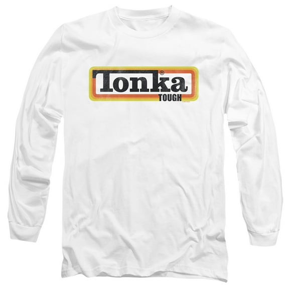 Tonka Tonka Boxed Sign Long Sleeve Adult 18/1 T-Shirt White