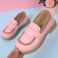 thumbnail image 6 of NOKIO Girl's Loafers Slip On Round Toe Oxford Shoes Flats Church School Uniform Dress Shoes for Girls (Toddler/Little Kid/Big Kid Children Shoes Heel Platform Shoes Children Princess Shoes, 6 of 7