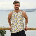 thumbnail image 6 of Daiia Funny Chicken Printed Men's Quick Dry Fit Muscle Tank Top Slim-Fit Tank Workout Tank Top Lightweight Sports Tank Top-Medium, 6 of 7