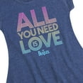 thumbnail image 3 of The Beatles - All You Need Is Love - Girls Fit And Flare Cap Sleeve Dress, 3 of 6
