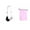 Pink, variant on Travel Foot Break,Airplane Footrest Pad Portable Airplane Foot Break Height