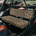 thumbnail image 3 of Uorisanigo Leopard Print Mule Seat Cover Compatible with Kawasaki Mule 3000 3010 3020 UTV Front Bench Seat Cover Windproof All Weather Replacement UTV Accessories for All Seasons, 3 of 7