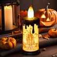 thumbnail image 4 of Lámpara de vela decorativa para Halloween, luz de noche pequeña para Halloween, colgante de escritorio, adornos de paisaje de Halloween, regalos de Halloween, 4 of 5