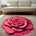 thumbnail image 2 of Floral Plush & Diatomaceous Earth Floor Mat, 3D Flower Design Floor Mat, 3D Visual Flower Shaped Diatom Mud Floor Rugs, Suitable for Bedroom, Kitchen, Bathroom, Sofa, Coffee Table, 2 of 7