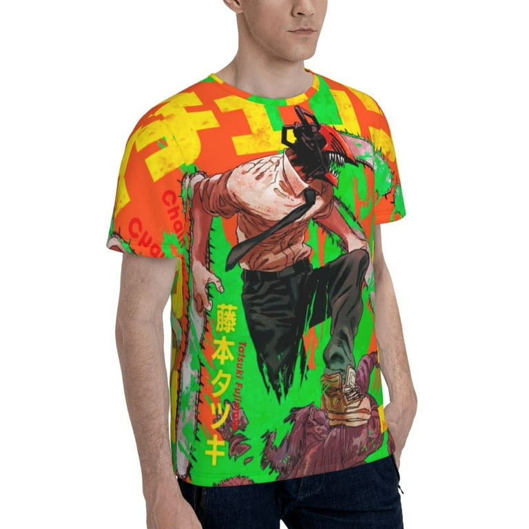 Chainsaw Man Unisex 3d Pattern Printed Short Sleeve T-Shirts