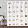 thumbnail image 2 of kasaboju Fun Butt Polyester Shower Curtain, 72" x 72", 2 of 7