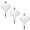 White, variant on Vintage Ghost Garden Stake Decor, Spooky Outdoor Yard Art for Halloween Decorations, Flat Metal Lawn Ornament for Flower Bed, Path & Porch Seasonal Decor