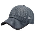 thumbnail image 2 of Breathable Mesh Running Baseball Cap for Men Women Full Ventilation Summer Hat, 2 of 8