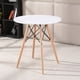 thumbnail image 2 of Mesa de Cocina o Comedor Redonda, 70 cm Diámetro, para Cocina, Terraza, Jardín o Comedor - Blanco esquí esquí Gafas de esquí, 2 of 5