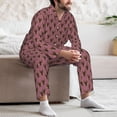 thumbnail image 7 of Honeii German Shepherd Dog Pattern Mens Pajamas Set,2pcs Men's Lounge Long Sleeve Sleep Shirt and Pajama Bottoms Sleepwear Set,Mens Pjs Sets-X-Large, 7 of 7