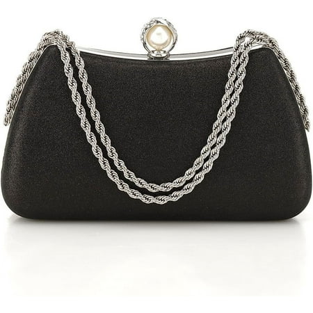 QIUYI Evening Clutch Bag for Women Glitter Shiny Dress Purse Wedding Bride Handbags Evening Clutches for Cocktail Party