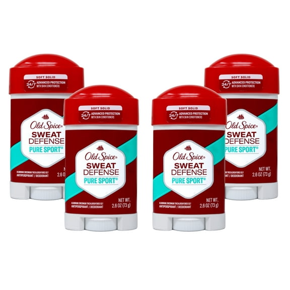 Old Spice Hardest Working Pure Sport Plus (Pack of 4)