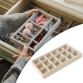 thumbnail image 3 of Stackable Jewelry Tray Multipurpose Portable Velvet for Bangles Bangles Pendants Rings Pendants Rings Rings Earring Bangle, 3 of 8
