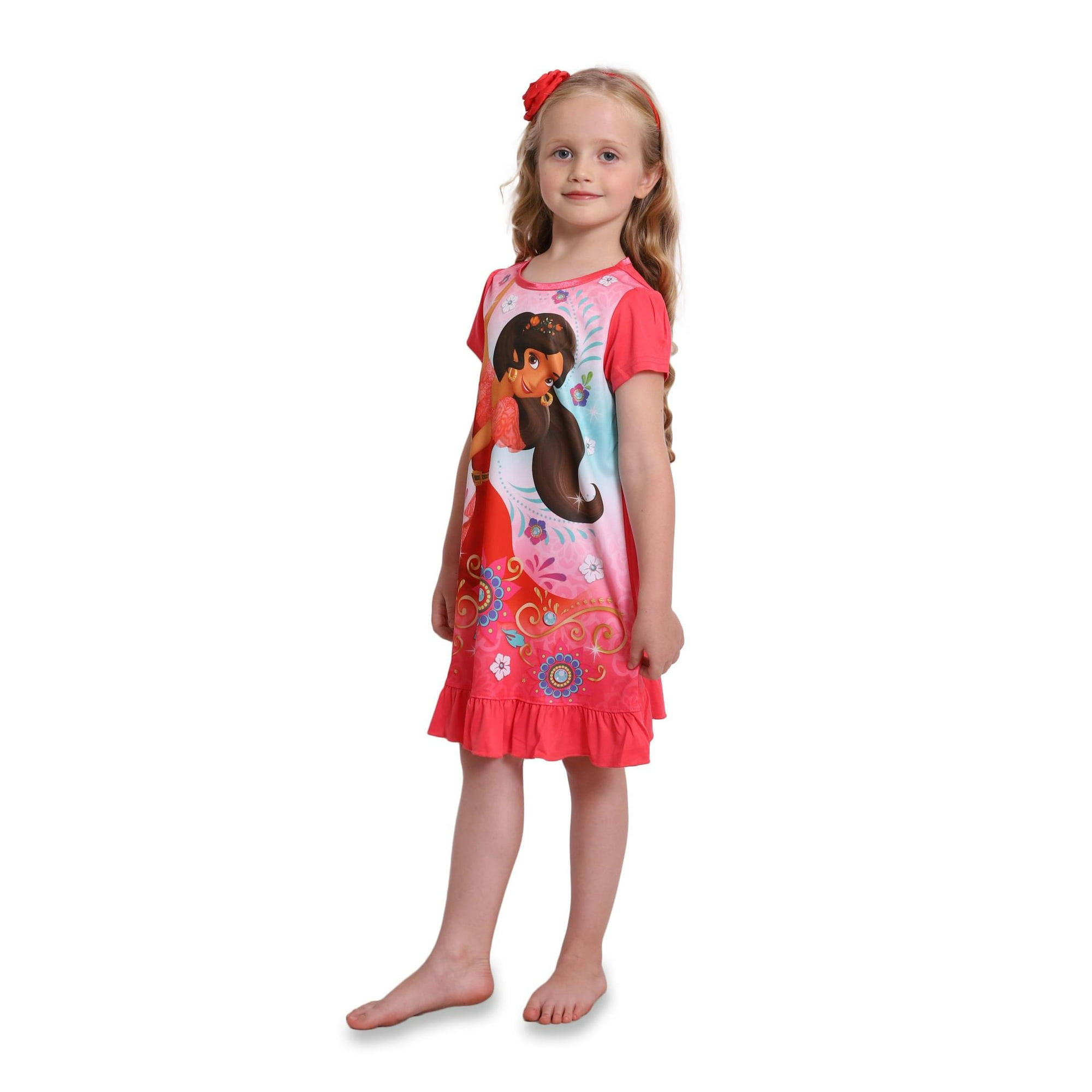 Disney Elena Of Avalor Nightgown Doll Nightgown Girls Kids Sizes 4 8 Walmart