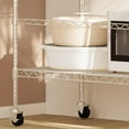thumbnail image 4 of Historyli 5 Tier Shelf Organizer,Storage Shelves Heavy Duty Metal Shelves Unit with Wheels for Storage Rack Outdoor Indoor,Pantry Shelf,Garage Shelving,Wire Shelf Rack for Kitchen,Closet, 4 of 7