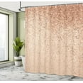 thumbnail image 4 of Ambesonne Geometric Shower Curtain, Dot Tiles Classical Art, 69"Wx70"L, Salmon Coconut, 4 of 4
